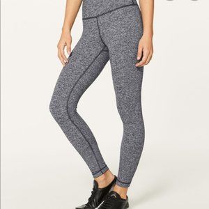 Gray Marbled Lululemon Leggings Wunder Under US 4